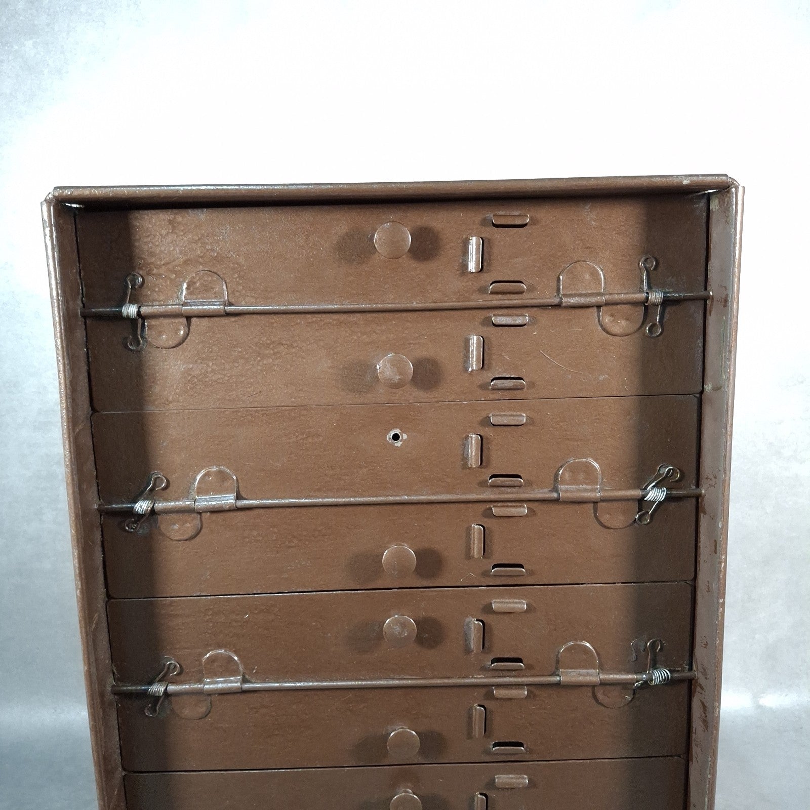 Vintage 12 Drawer Cinema Film Reel Storage Cabinet 16mm 35mm Archive Steel Prop