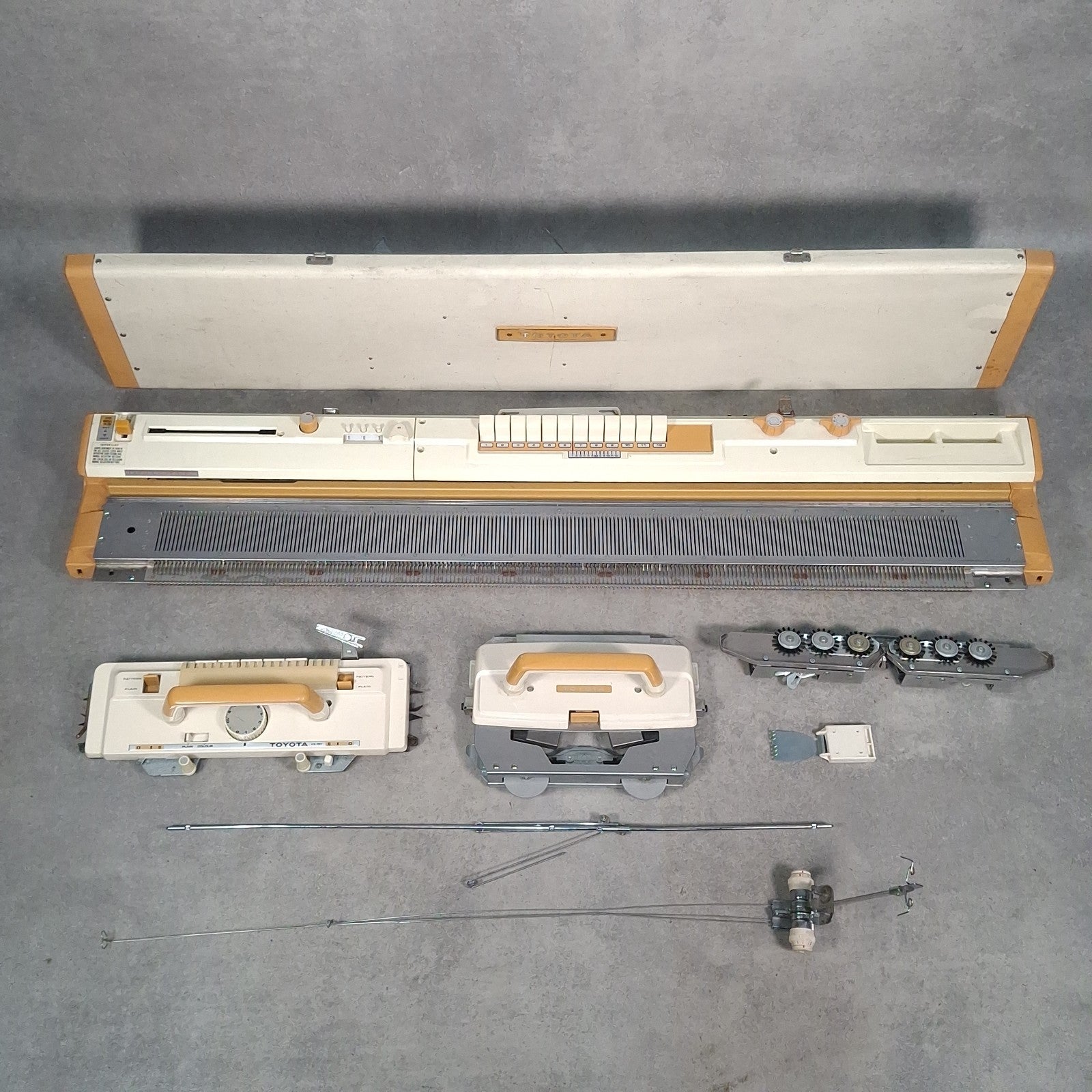 Toyota KS-787 Knitting Machine | Made in Japan | Untested | With Spare Parts