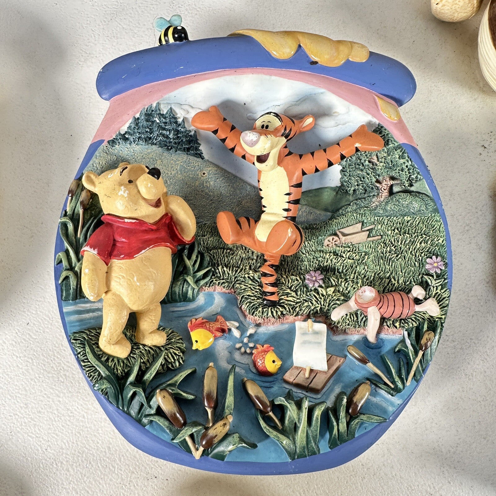 Winnie Pooh Bundle Book Ends Deceptive Played Piggy Banks Photo Frame Etc