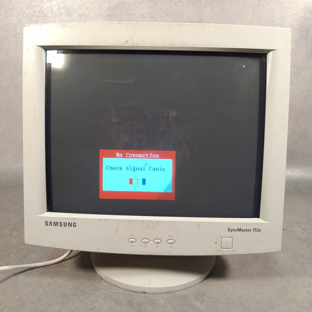 Samsung SyncMaster 753s 17" CRT Monitor | VGA | Retro PC | Used | Beige | 2002