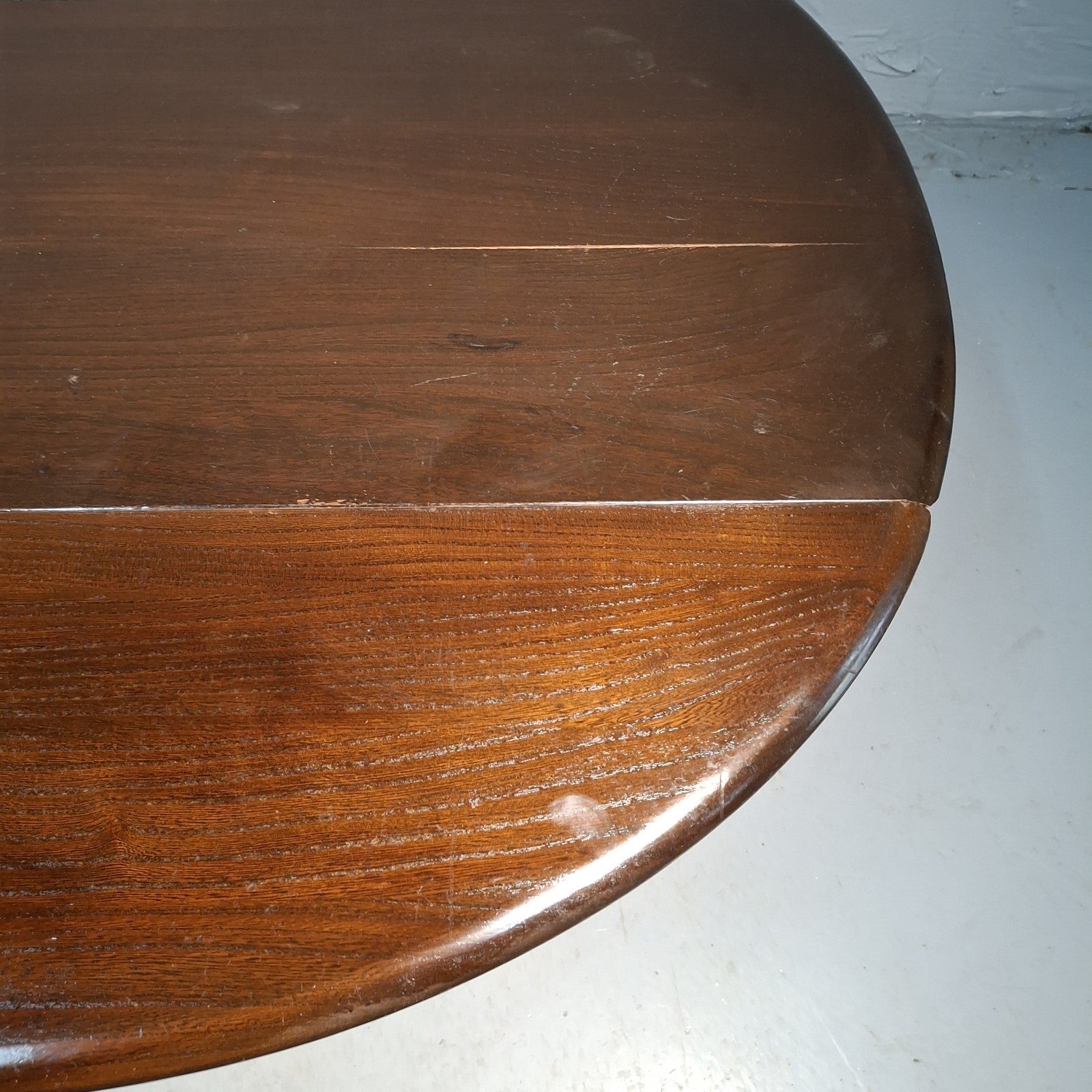 Ercol 506 Drop Leaf Supper Table | Elm Top & Beech Legs | Old Colonial | Vintage | Used
