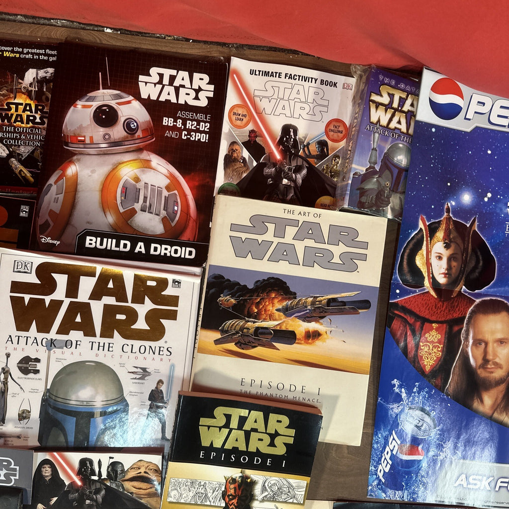 Huge Star Wars Bundle Collection Vintage & Modern Some Rare Bits Toys Books Etc