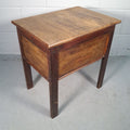 Vintage Oak Arts & Crafts / Art Deco Style Sewing Box Work Table | Used | Restoration Project