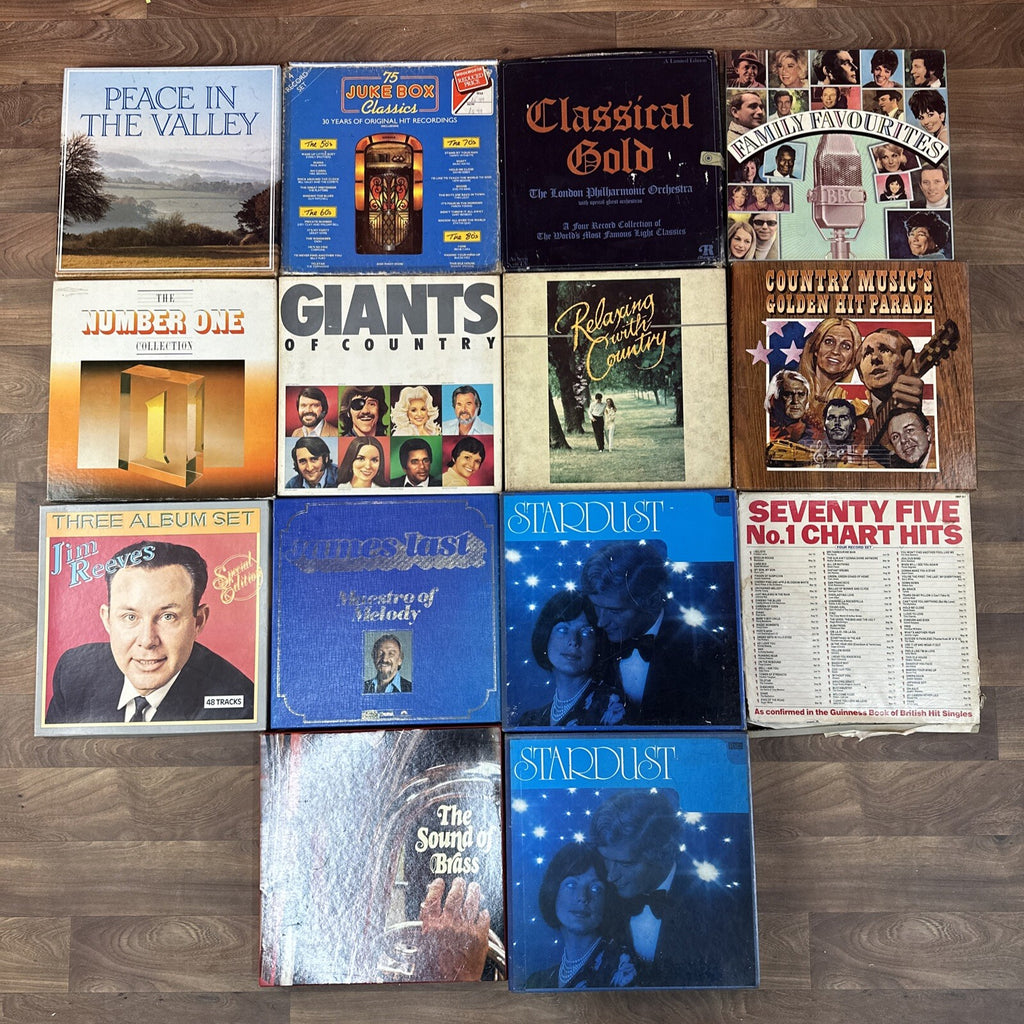 14x 12” Vinyl Record Boxsets Job Lot Bundle