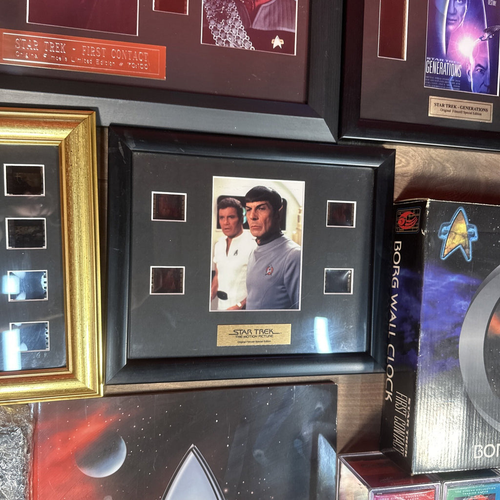 Star Trek Trading Cards Film Cells Framed Photos Etc Collectable Bundle