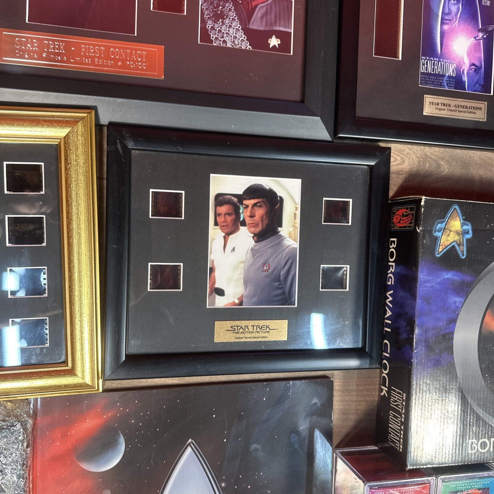 Star Trek Trading Cards Film Cells Framed Photos Etc Collectable Bundle