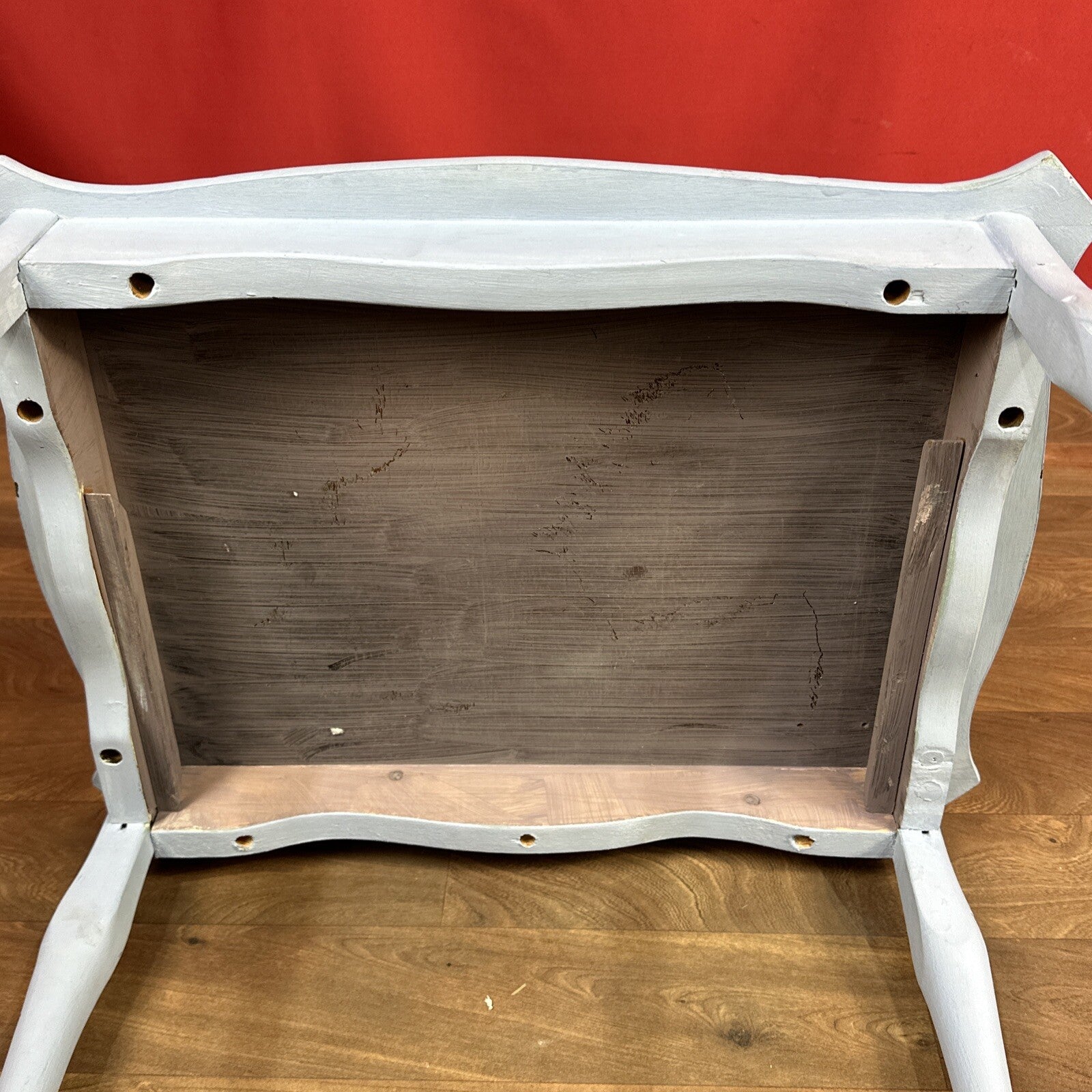 Tiled Top Mosaic Side Table Baby Blue Home Made Custom Table
