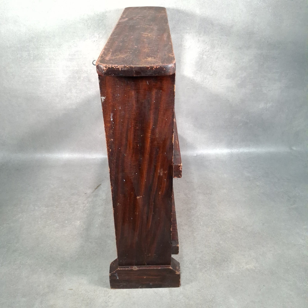 Vintage Handmade Pine Bookshelf | 1940s Utility Era | Rustic Shelving Unit | Used