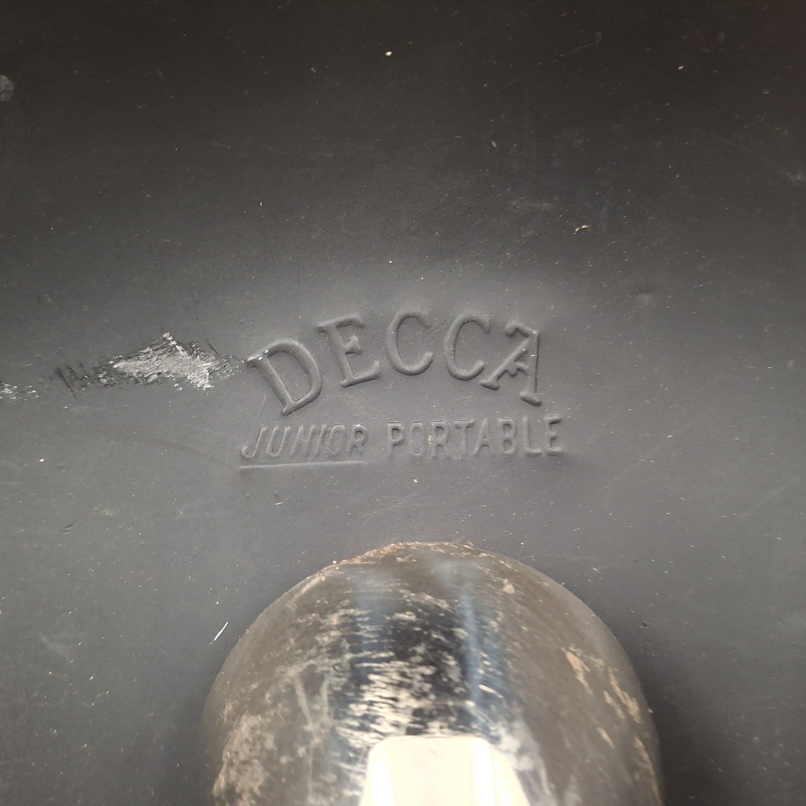 Decca Junior Portable Gramophone | 1920s | Leather Case | Hand Crank | 78 RPM | Used