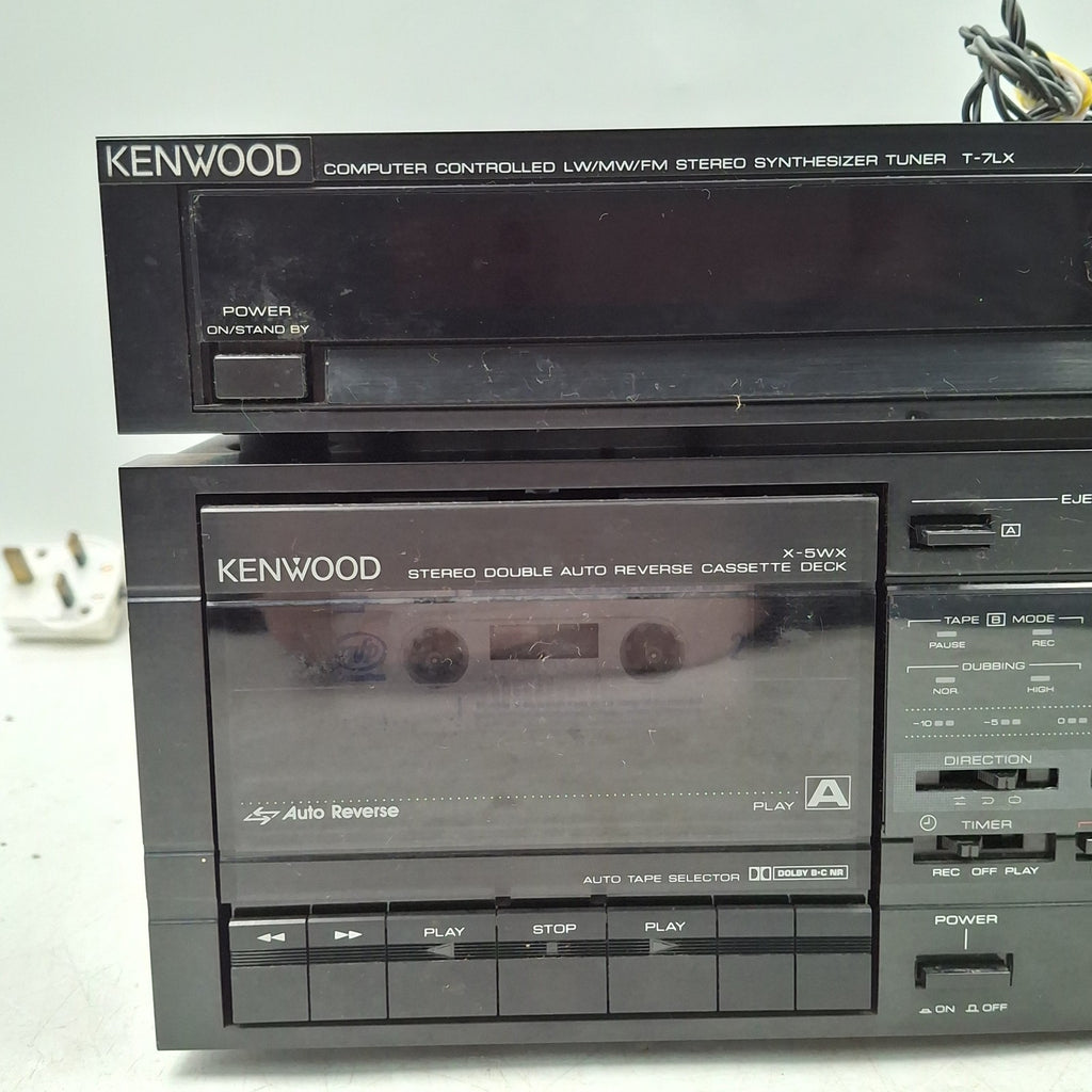 Kenwood X-5WX Double Cassette Deck & T-7LC Tuner | Faulty | Spares or Repair | Used