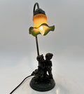 Table Lamp Widdop Bingham Young Love Glass Tulip Shade Vintage 2000