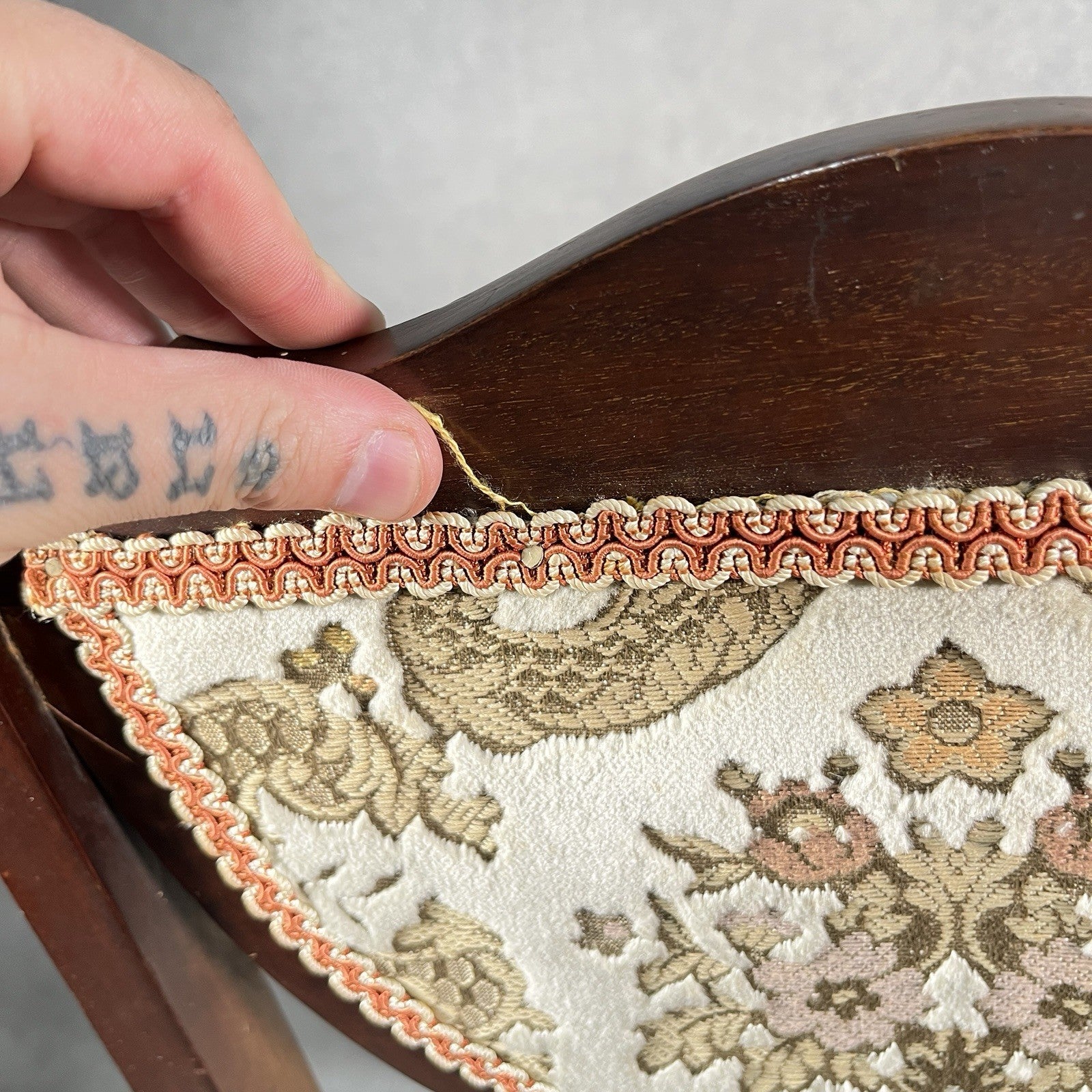 Edwardian Inlaid Mahogany Dining Chair Satinwood Fan Motif Detail c1900 Antique