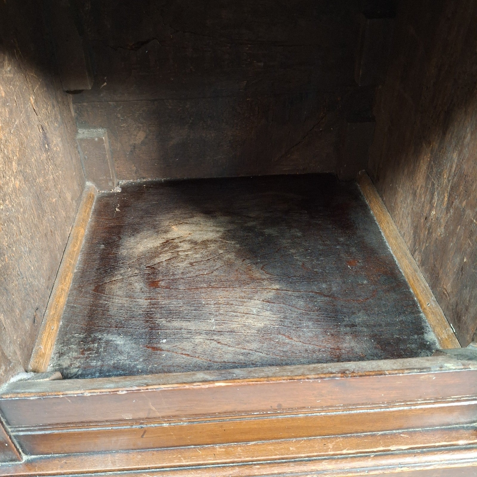 Antique 10” 78rpm Gramophone Record Cabinet on Castors Shellac Disc Storage Unit