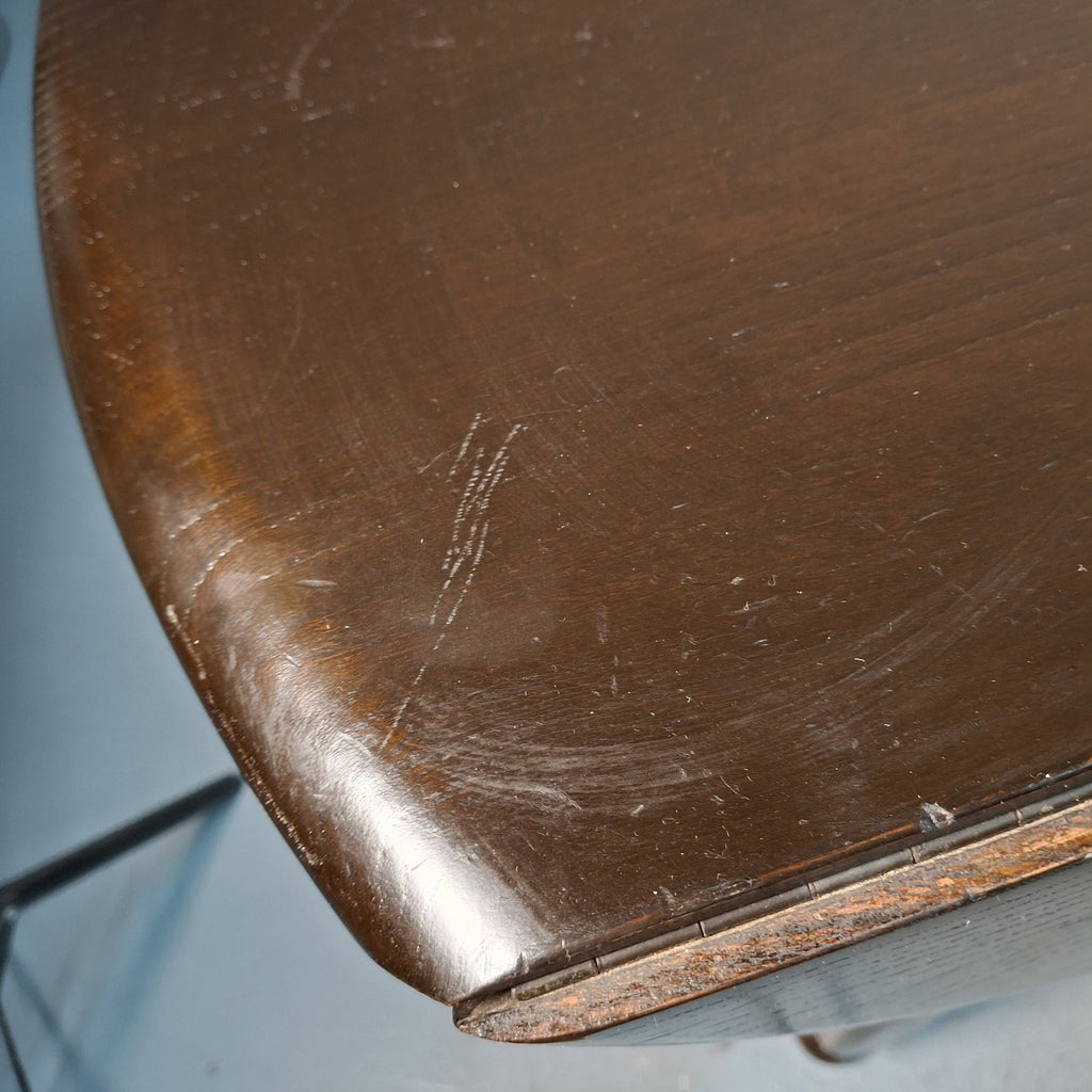 Ercol 506 Drop Leaf Supper Table | Elm Top & Beech Legs | Old Colonial | Vintage | Used