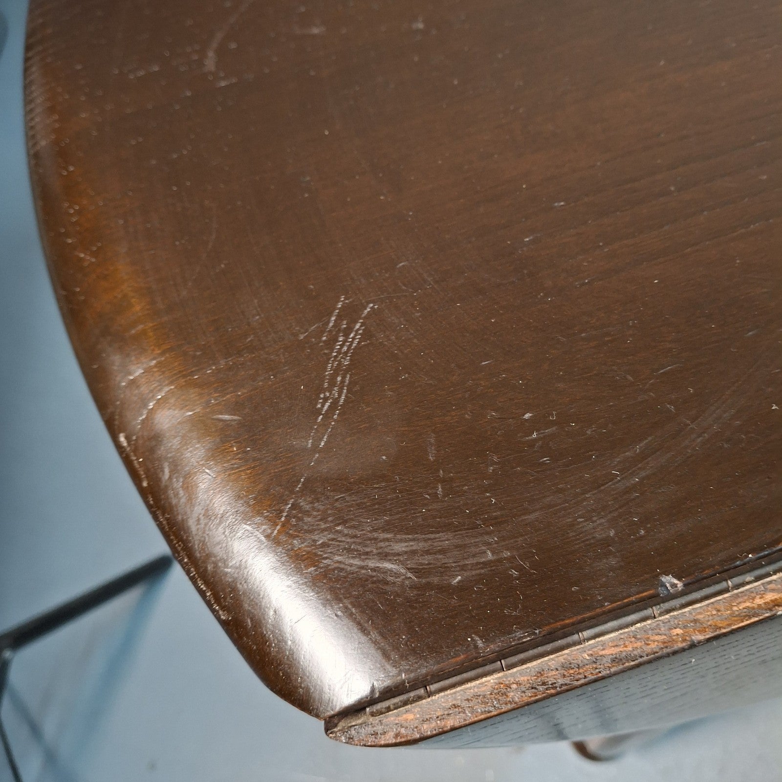 Ercol 506 Drop Leaf Supper Table | Elm Top & Beech Legs | Old Colonial | Vintage | Used