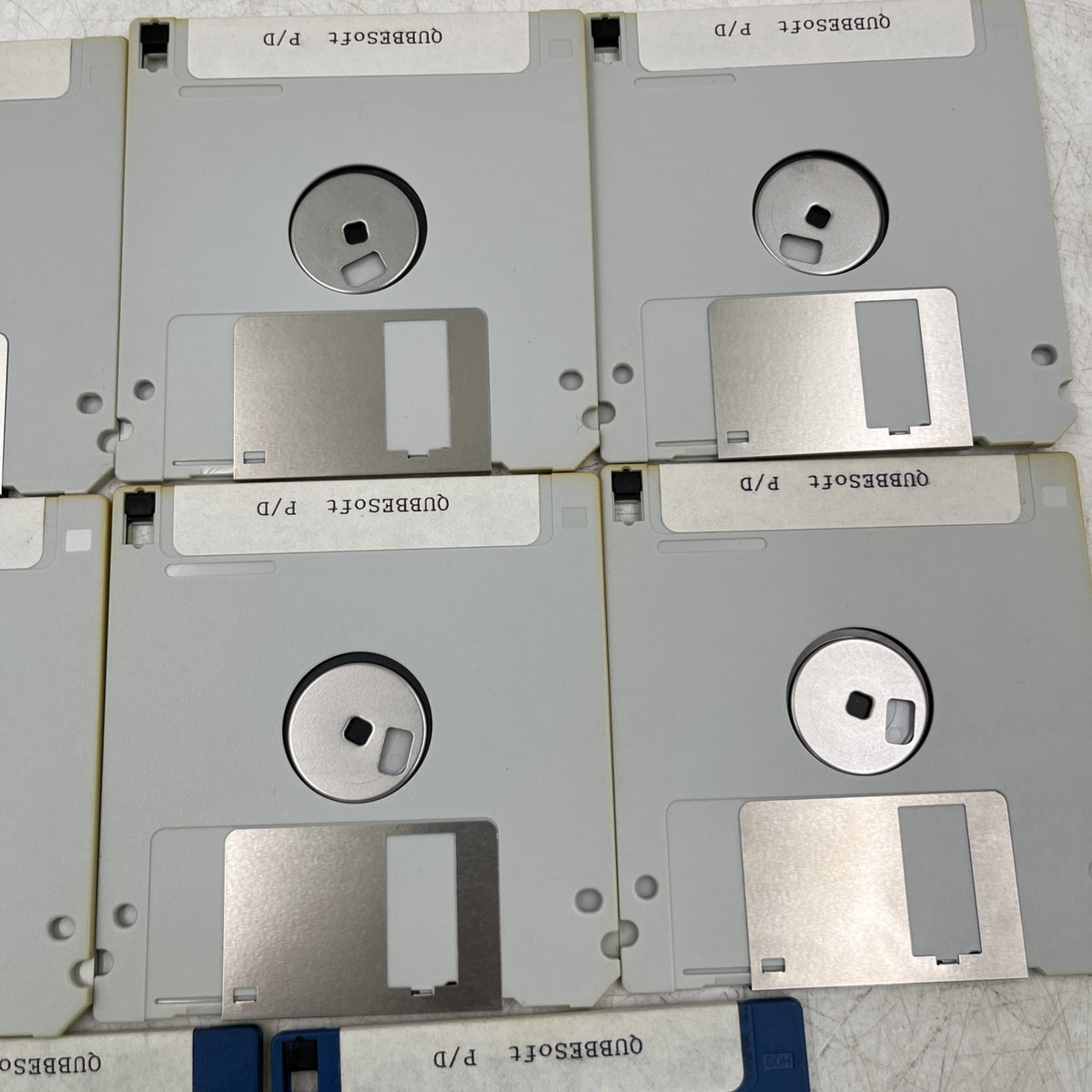 QUBBESoft Sinclair QL Floppy Disk Set - Ghost Script v2.61 (6 Disks) + PSION Xchange + PD Catalogue - QDOS 720K - Used