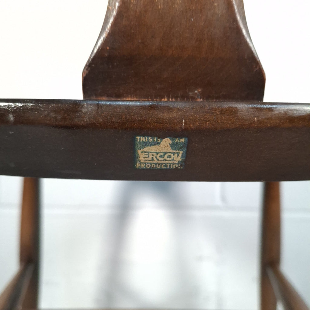 Ercol Blue Label Fleur De Lys Windsor Dining Kitchen Farmhouse Rustic Chair Prop