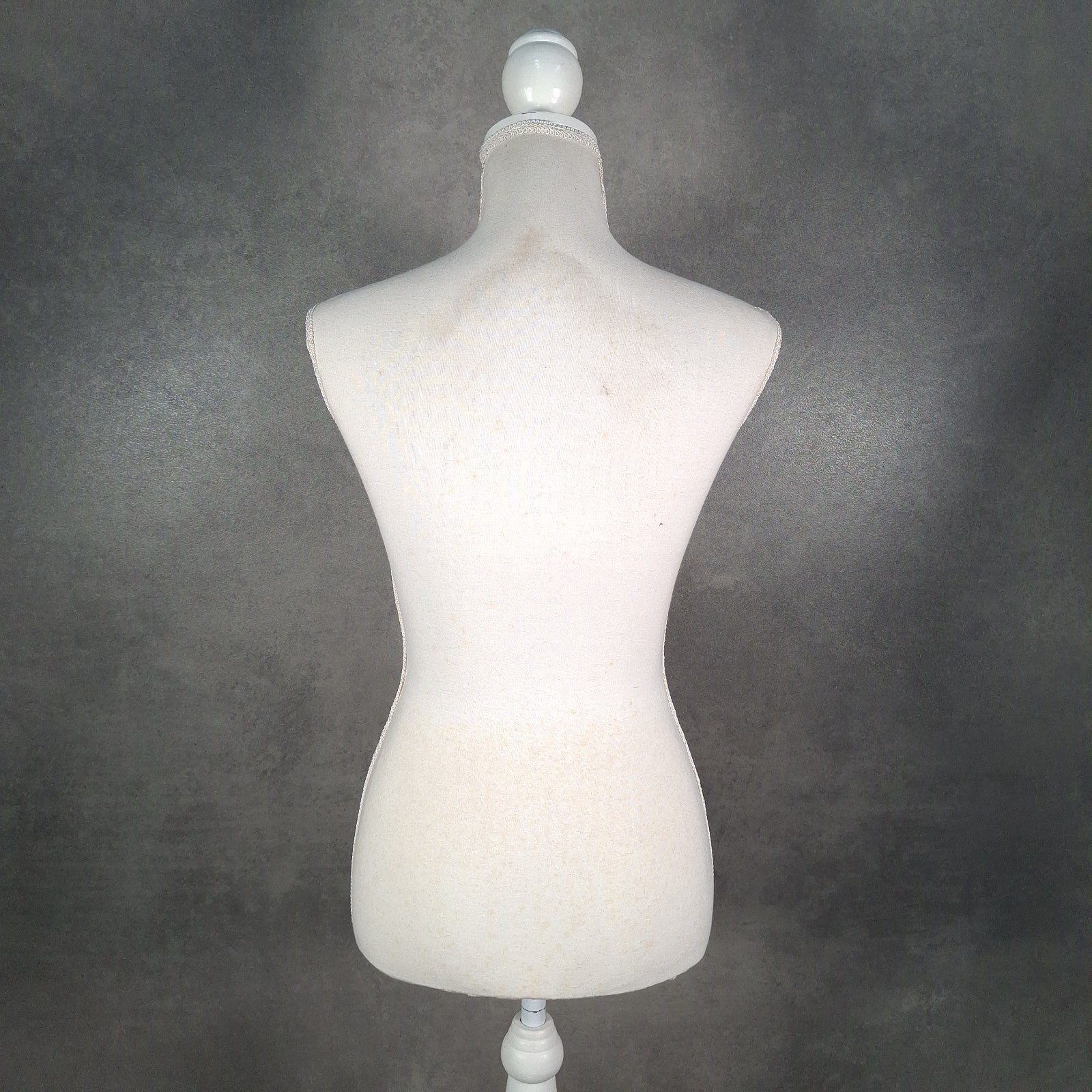 Dressmakers Mannequin Display Lace Covered Female Stand White Shabby Chic
