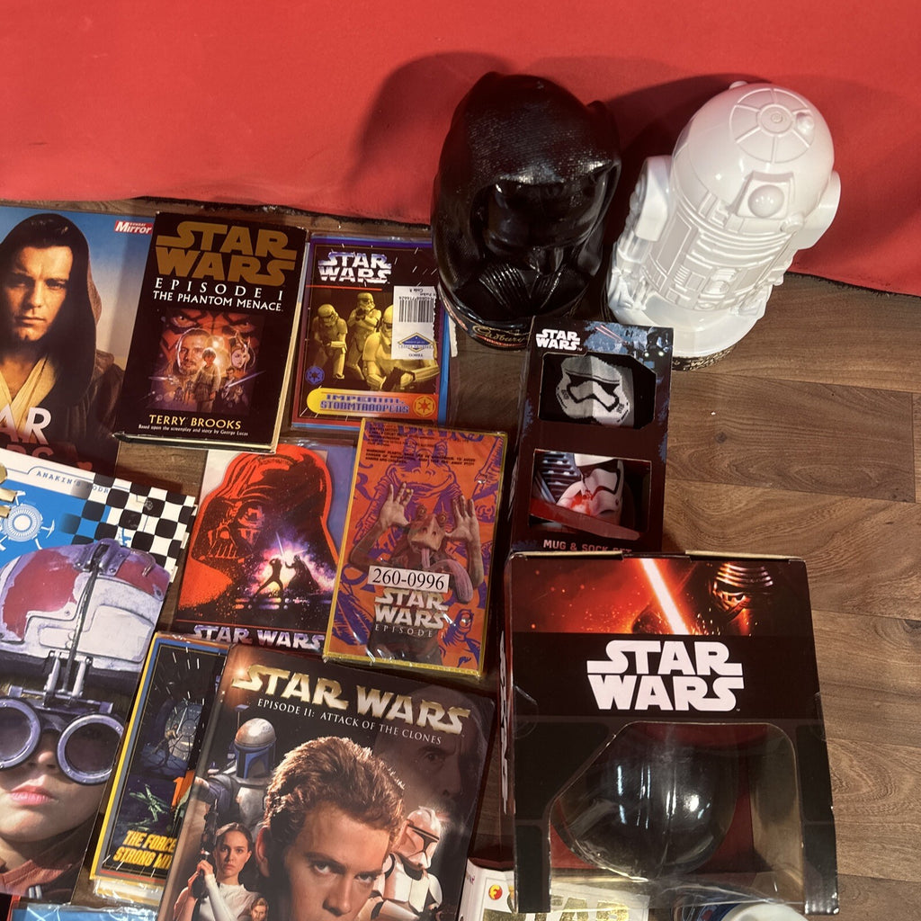 Huge Star Wars Bundle Collection Vintage & Modern Some Rare Bits Toys Books Etc