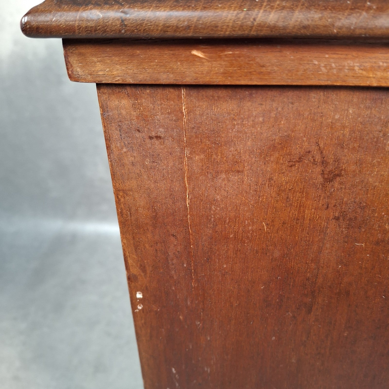 Antique 10” 78rpm Gramophone Record Cabinet on Castors Shellac Disc Storage Unit