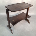 Vintage Art Deco Folding Two‑Tier Side Table / Fire Screen Plant Stand Prop