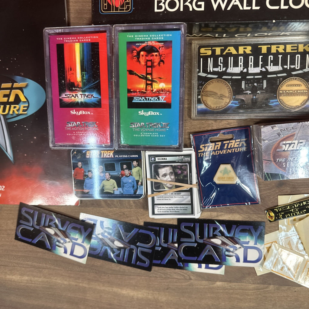 Star Trek Trading Cards Film Cells Framed Photos Etc Collectable Bundle