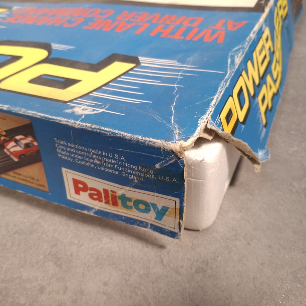 Vintage Palitoy Power Passers Lane Change Super-5 Set Slotless Racing Boxed