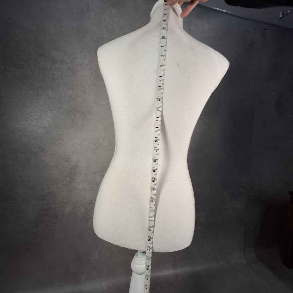 Dressmakers Mannequin Display Lace Covered Female Stand White Shabby Chic