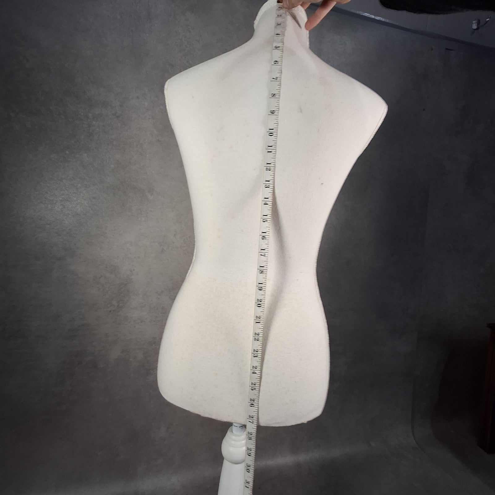 Dressmakers Mannequin Display Lace Covered Female Stand White Shabby Chic
