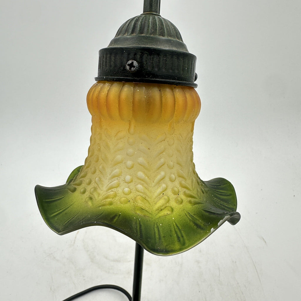 Table Lamp Widdop Bingham Young Love Glass Tulip Shade Vintage 2000