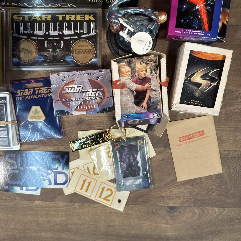 Star Trek Trading Cards Film Cells Framed Photos Etc Collectable Bundle