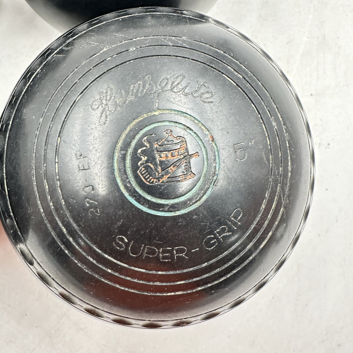 Henselite Super-Grip Lawn Bowls - Size 5 - Bias 273-EF - Set of 4 - BIBC Approved - Vintage - Used