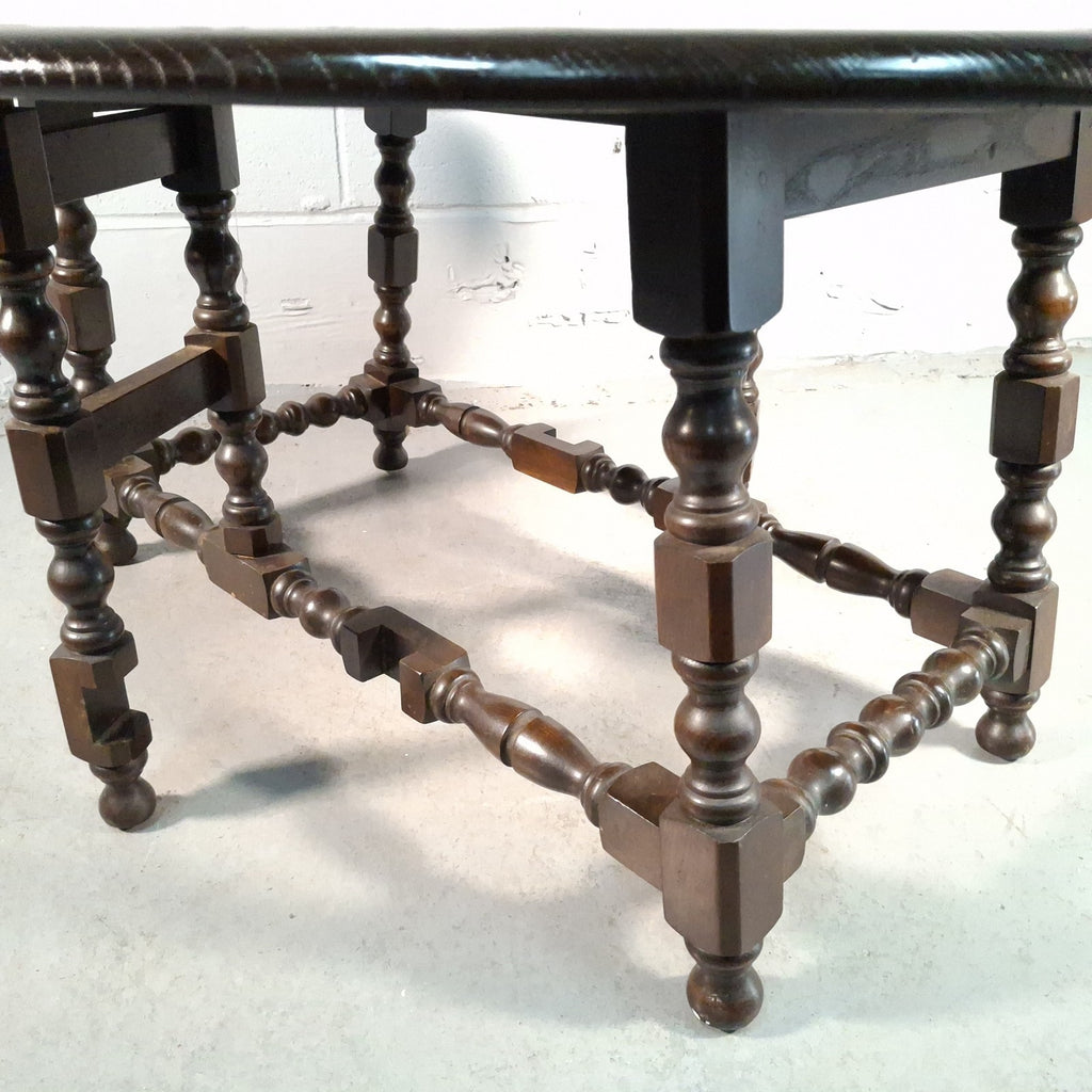 Ercol 506 Drop Leaf Supper Table | Elm Top & Beech Legs | Old Colonial | Vintage | Used