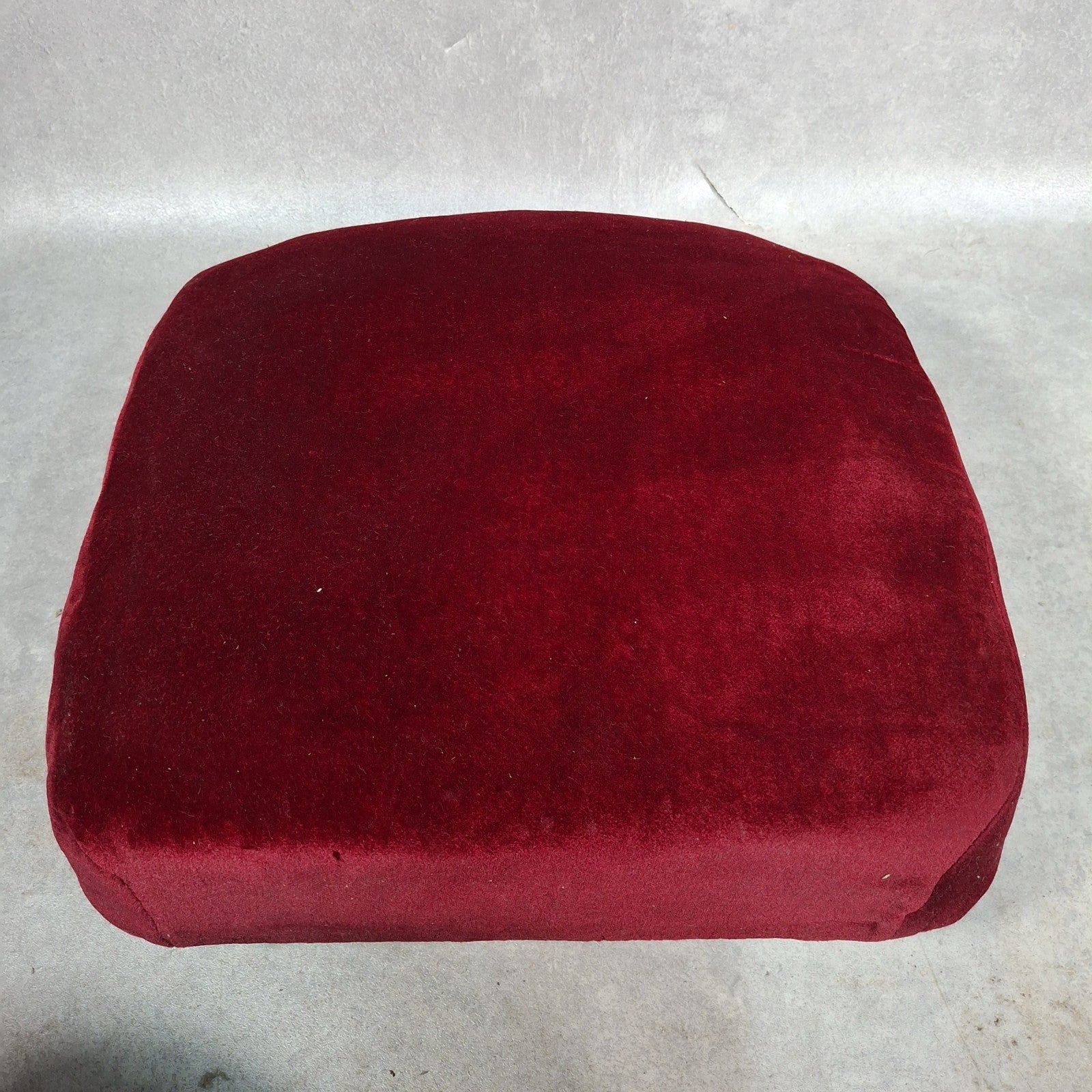 Vintage Art Deco Cinema Theatre Seats | Row of 3 Fold-Up Chairs | Red Fabric | Used