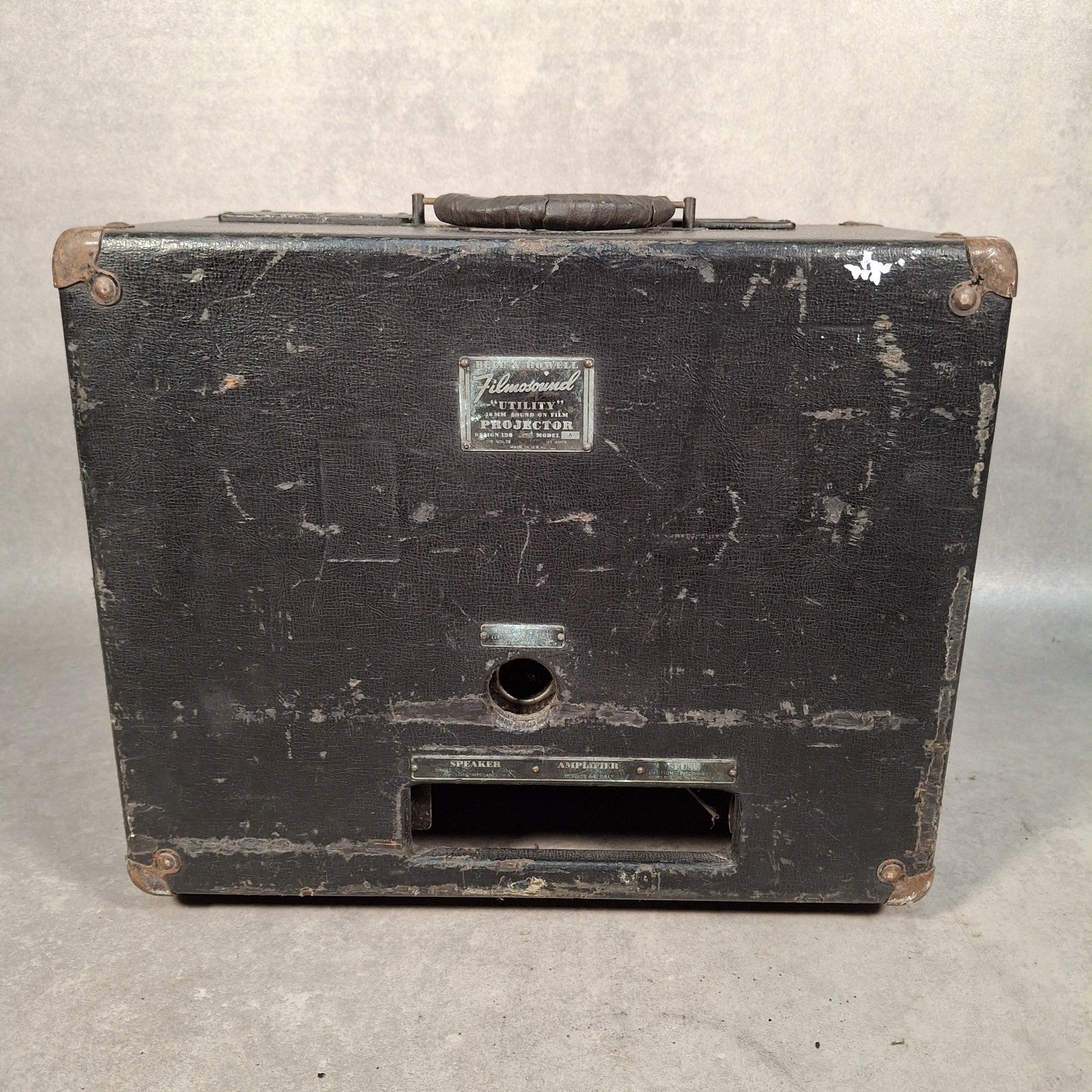 Bell Howell Filmosound Utility 16mm Projector 156 Model A For Spares Repair