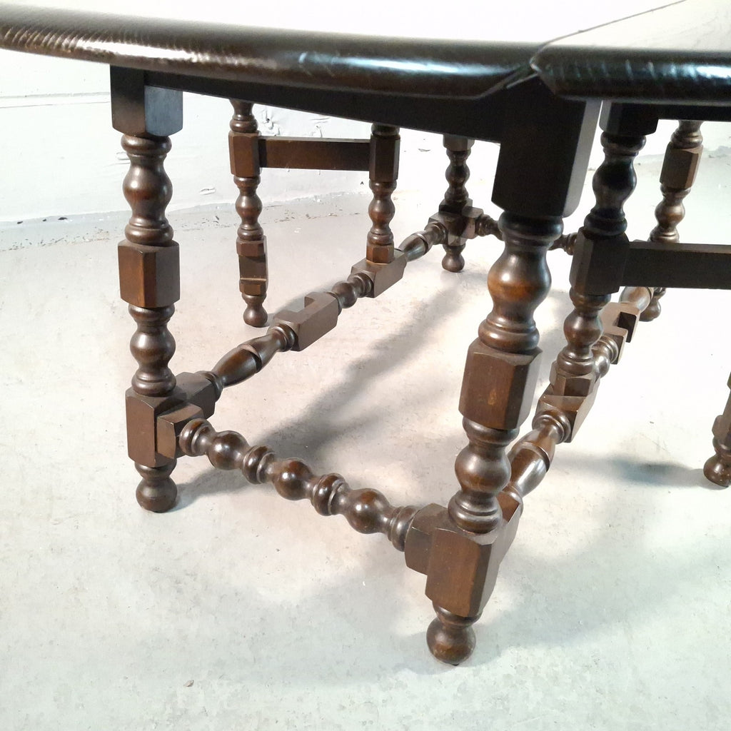 Ercol 506 Drop Leaf Supper Table | Elm Top & Beech Legs | Old Colonial | Vintage | Used