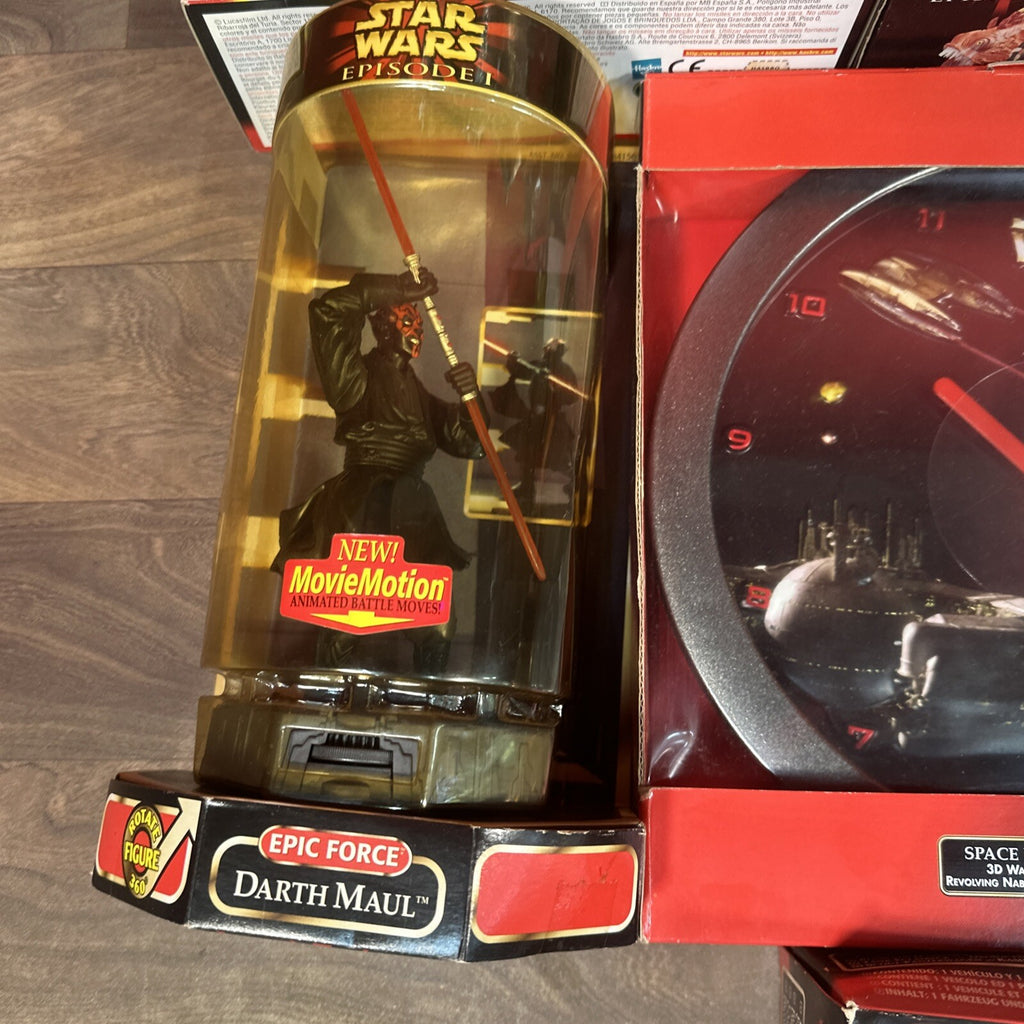 Star Wars Episode 1 Boxed Toys Job Lot | Hasbro 1999 | Talking Banks, Figures & More | Used