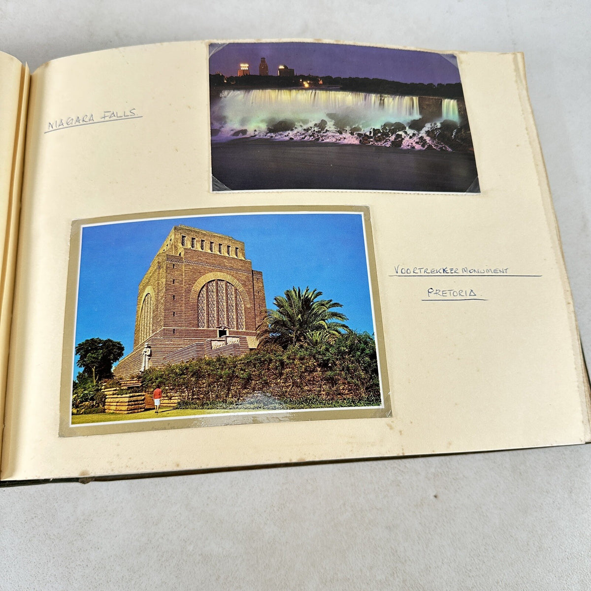 Vintage Postcard Album - 340+ Postcards - Europe & UK - 1950s-1970s - Handwritten Annotations - Used