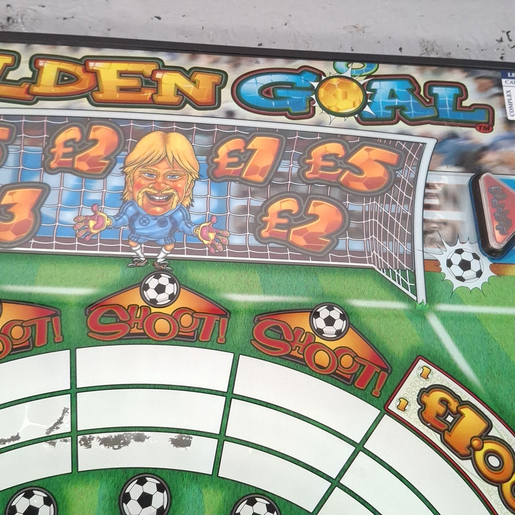 Sega Golden Goal Original Arcade Fruit Machine Glass Panels | Used | Wall Art | Man Cave