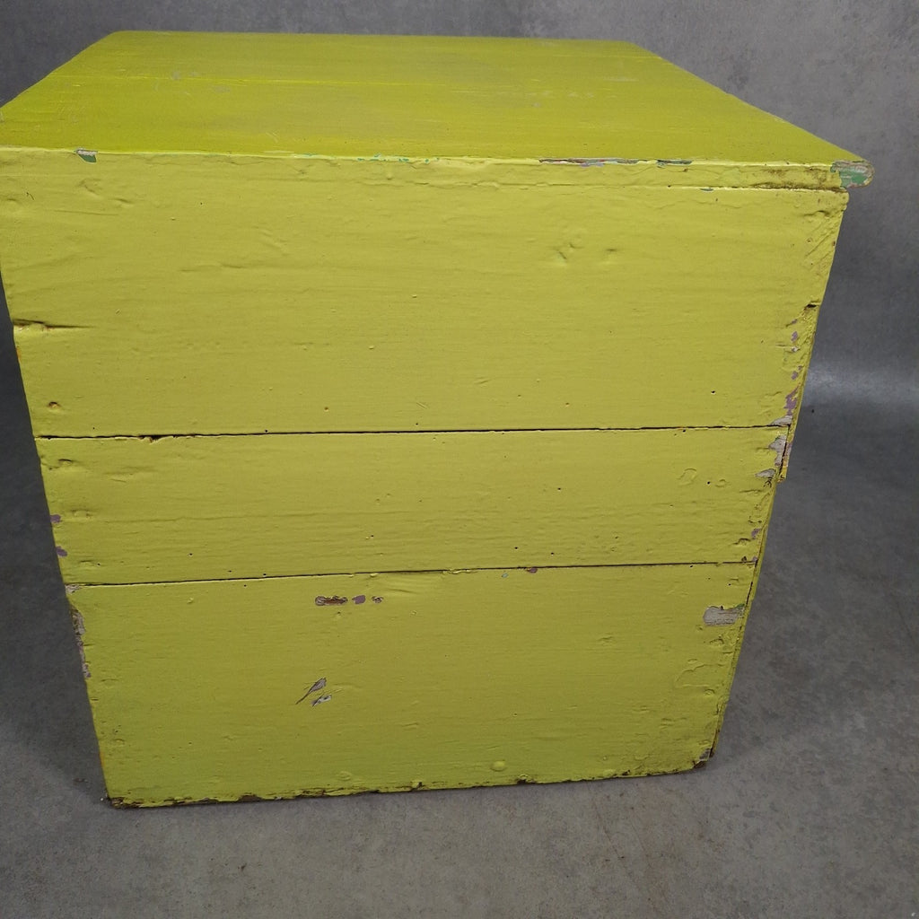 Vintage English Meat Safe, Food Safe, Food Cabinet Painted Green