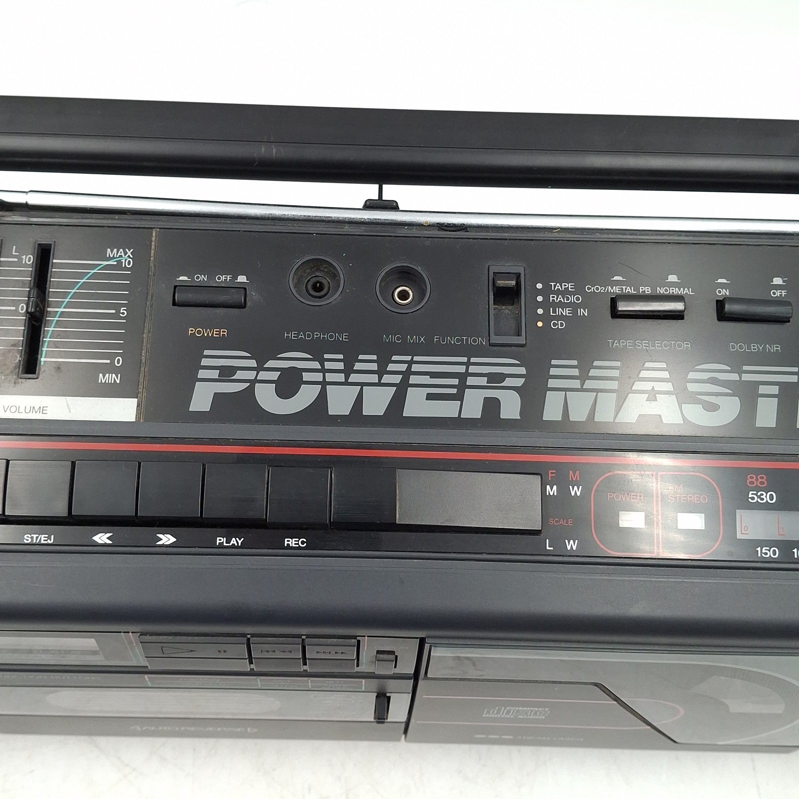 Goodmans SW890 Ghetto Blaster CD Tape Radio Boombox EQ Rare Vintage Stereo Prop