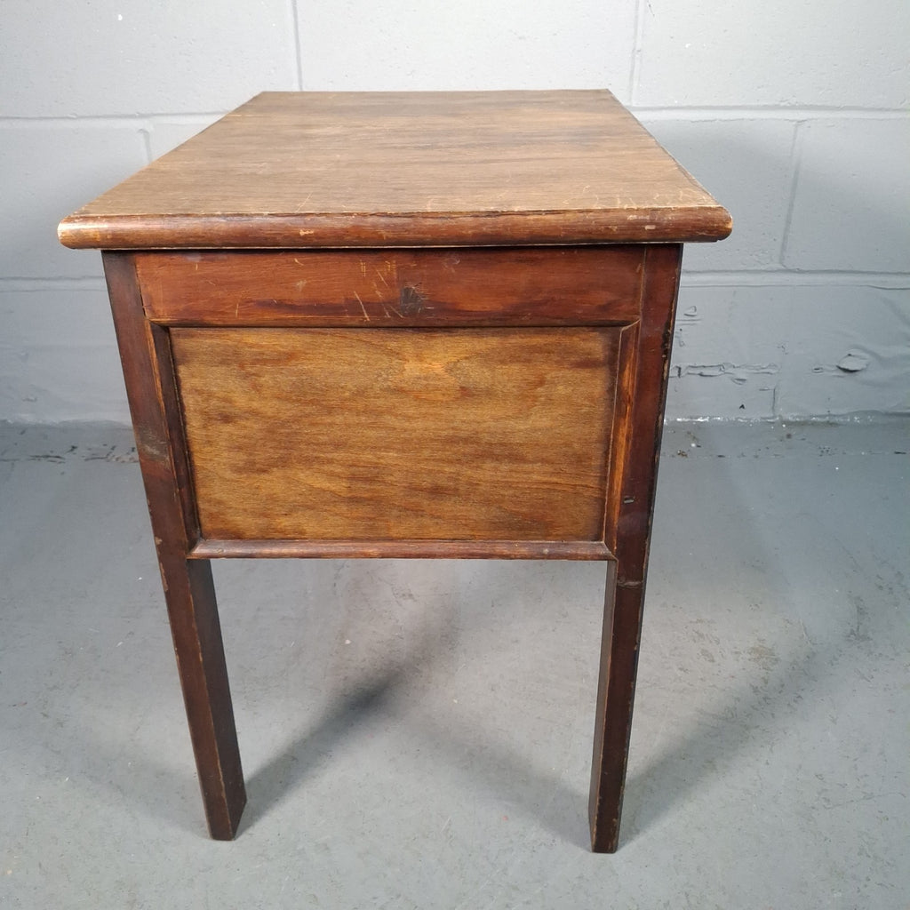 Vintage Oak Arts & Crafts / Art Deco Style Sewing Box Work Table | Used | Restoration Project