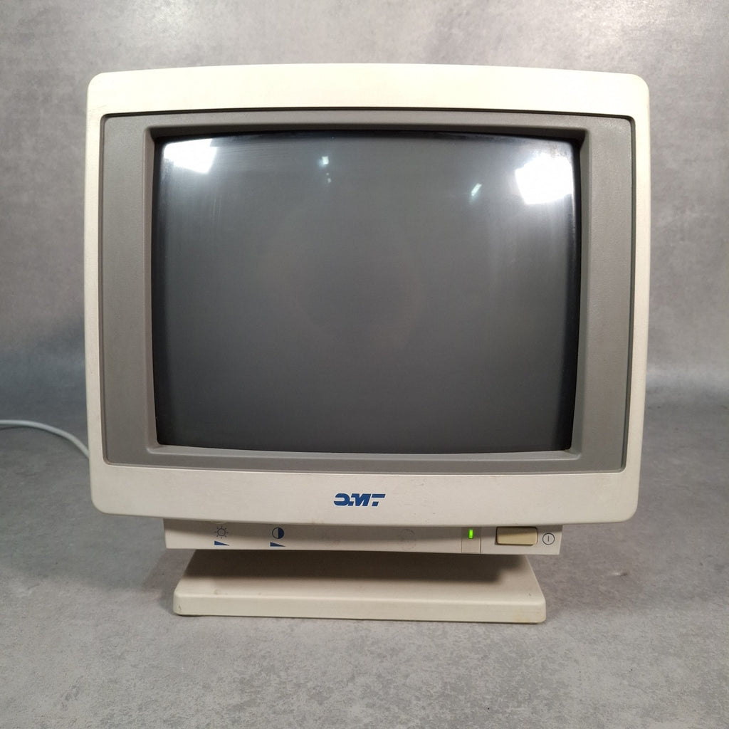 OMT CM-6560 CRT Monitor, FK-2002 Mechanical Keyboard & Genesis Mouse | Retro PC Bundle | Used