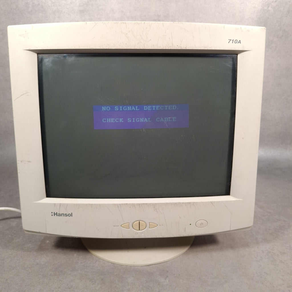 Hansol 710A 17" CRT VGA Monitor | Vintage Retro PC | Used | Power Tested | c.Late 1990s