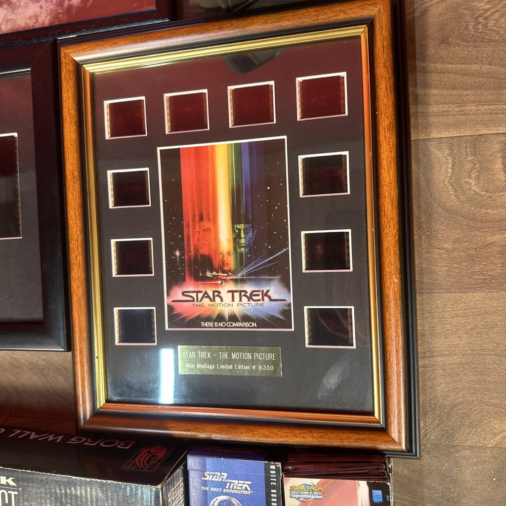 Star Trek Trading Cards Film Cells Framed Photos Etc Collectable Bundle