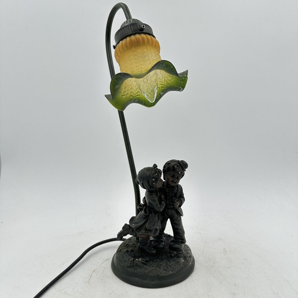 Table Lamp Widdop Bingham Young Love Glass Tulip Shade Vintage 2000