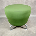 Orangebox POINT-S Soft Seating Ottoman | Green Fabric | Aluminium Legs | 2012 | Used | UK Made