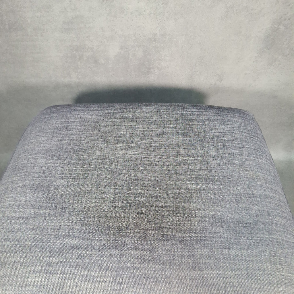 Grey Fabric Lift-Top Storage Ottoman on Castors | Reupholstered | Used