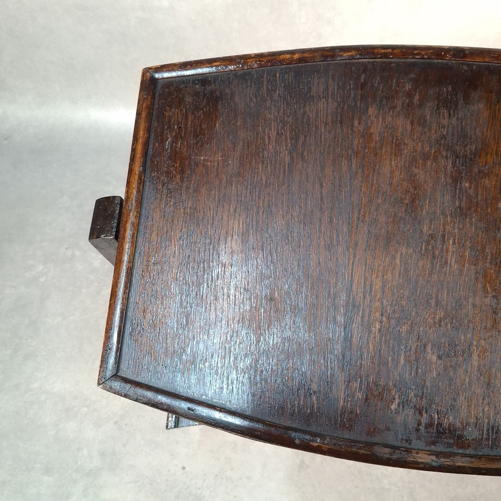 Vintage Art Deco Folding Two‑Tier Side Table / Fire Screen Plant Stand Prop