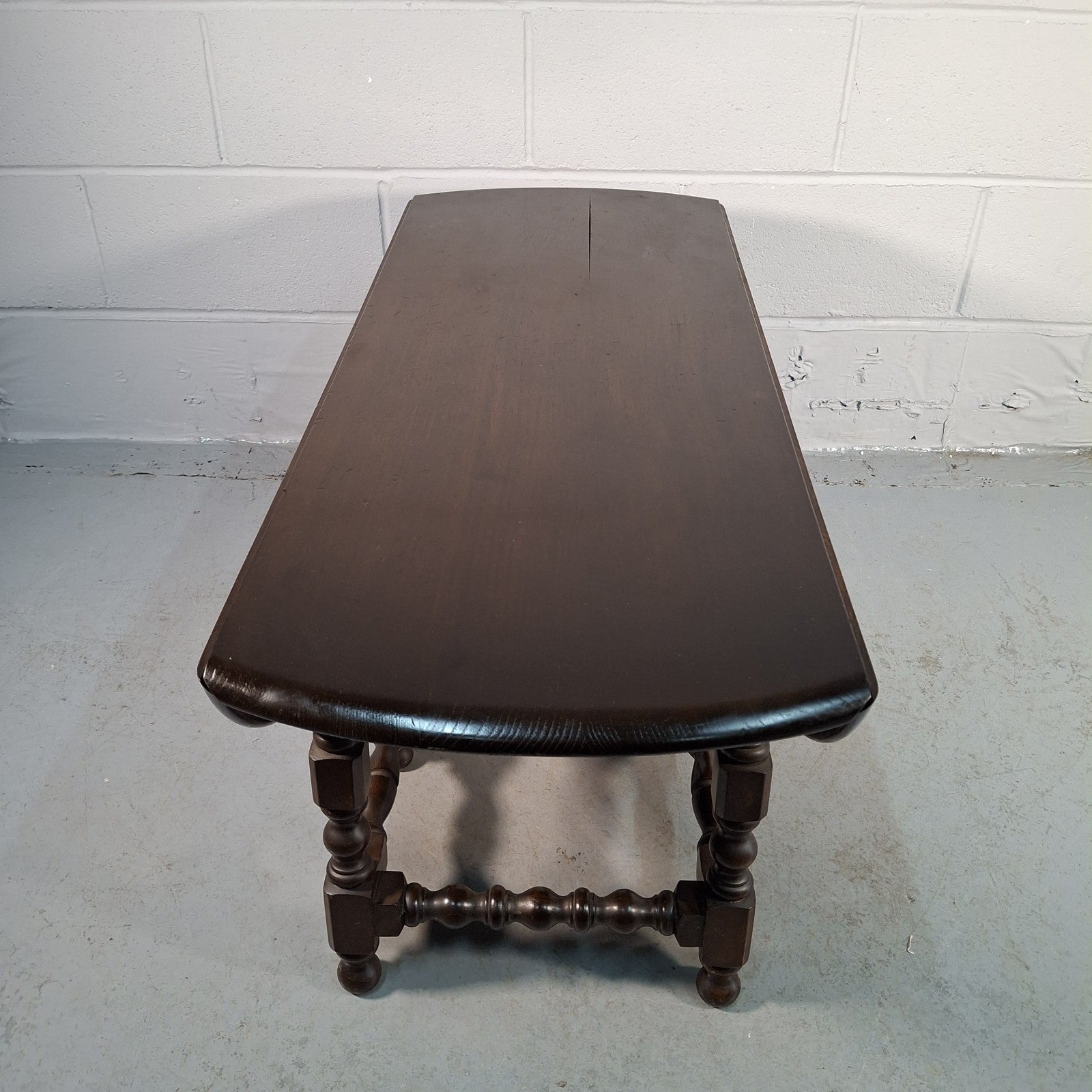 Ercol 506 Drop Leaf Supper Table | Elm Top & Beech Legs | Old Colonial | Vintage | Used